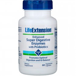 Enhanced Super Digestive Enzymes with Probiotics LifeExtension 60 kapsułek